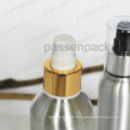 Silver Cosmetic Cream Packaging Bottle with Luxury Lotion Dispenser (PPC-ACB-056)